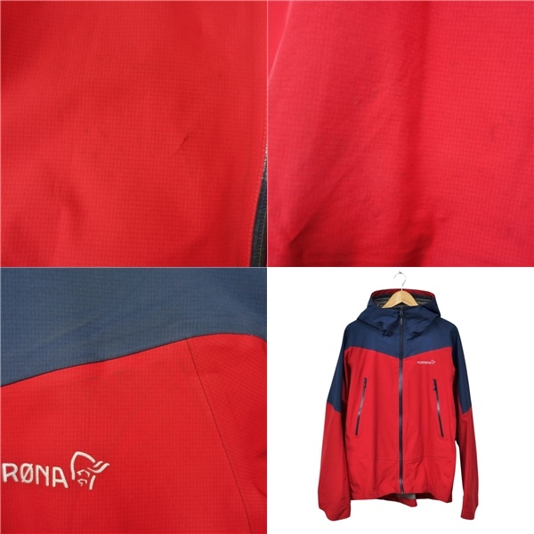 ノローナ NORRONA falketind Gore Tex Jacket L レッド フォルケティン ゴアテックス ジャケット ウェア アウトドア cf01oe-rk26y04757の画像10