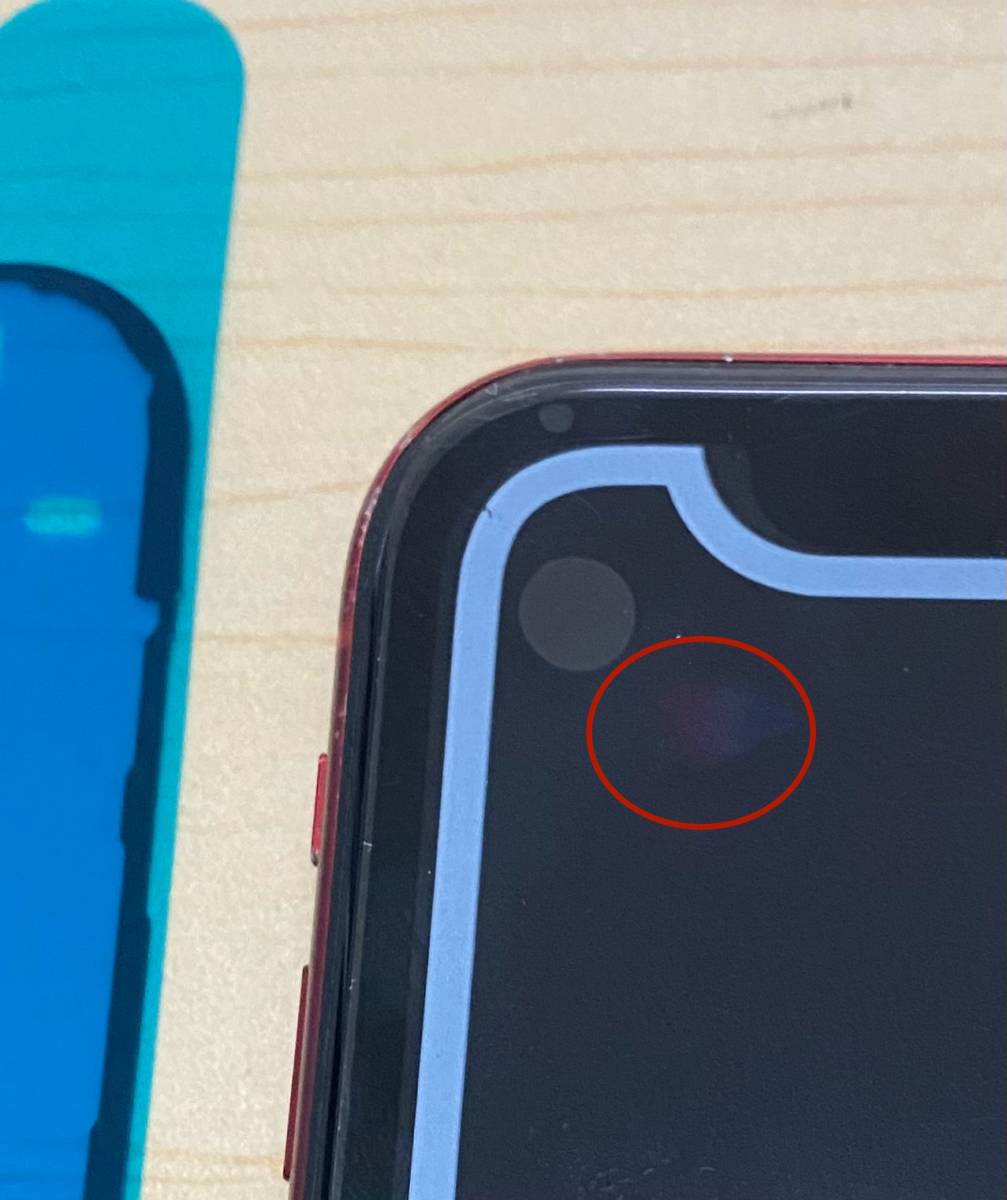 iPhone XR 純正再生品 フロントパネル 画面 液晶 修理 交換、カラー黒、防水シール付き 。 ジャンク3_画像4