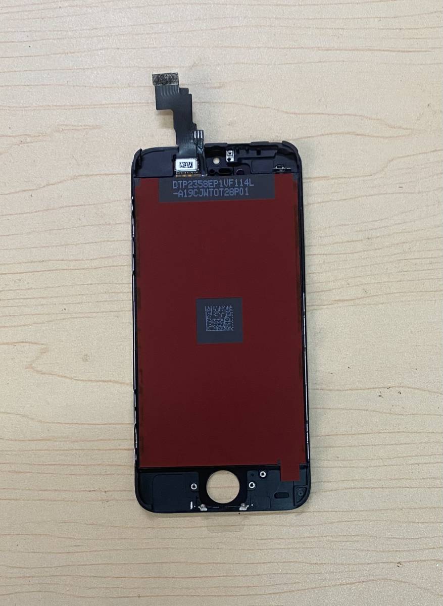iPhone 5C【純正再生品 】フロントパネル 画面 液晶 修理 交換 カラー 黒_画像2