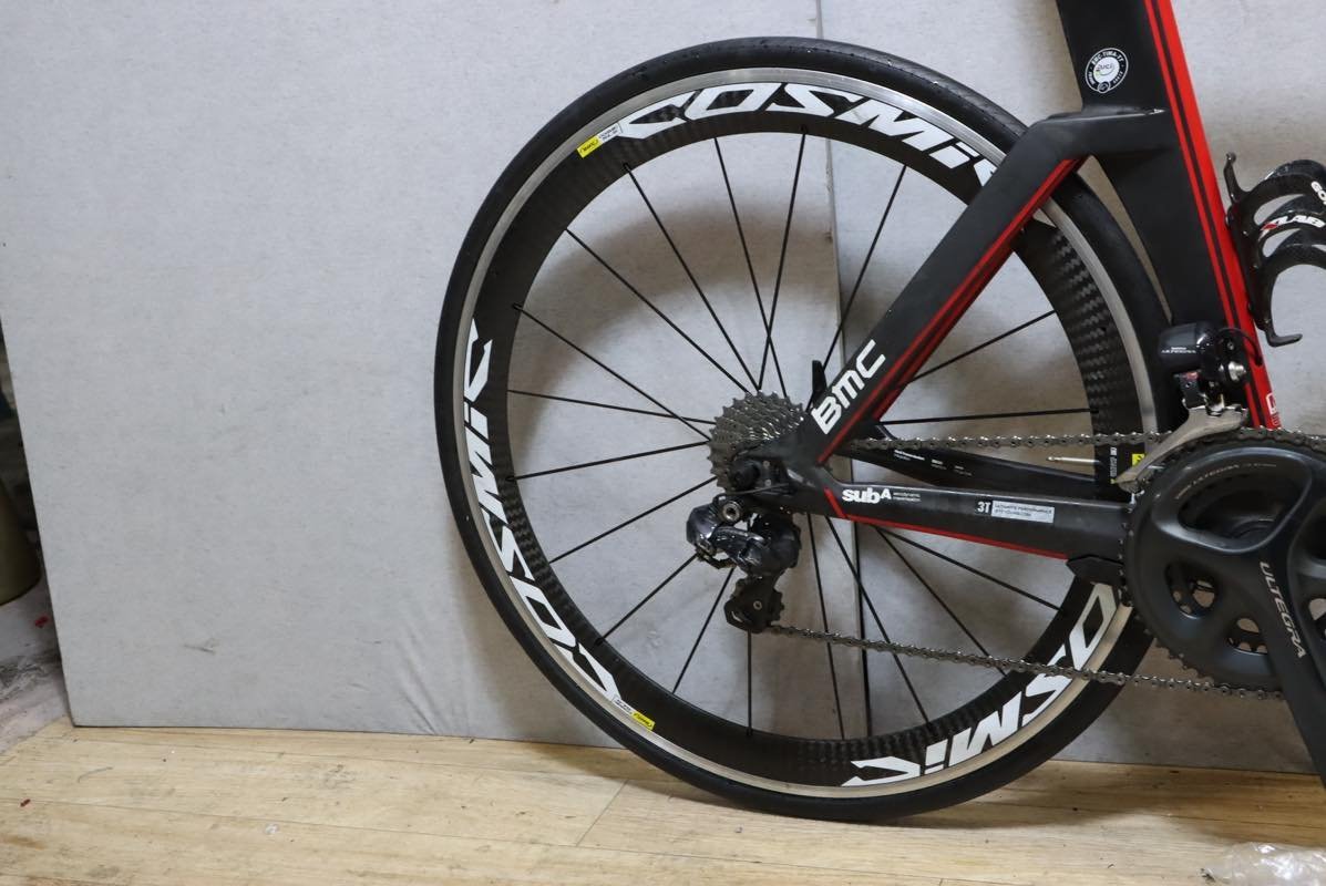 TTバイク■BMC ビーエムシー TM01 フルカーボン MAVIC COSMIC SLS SHIMANO ULTEGRA 6870 Di2 2X11S サイズM 2014年モデル 美品_画像5