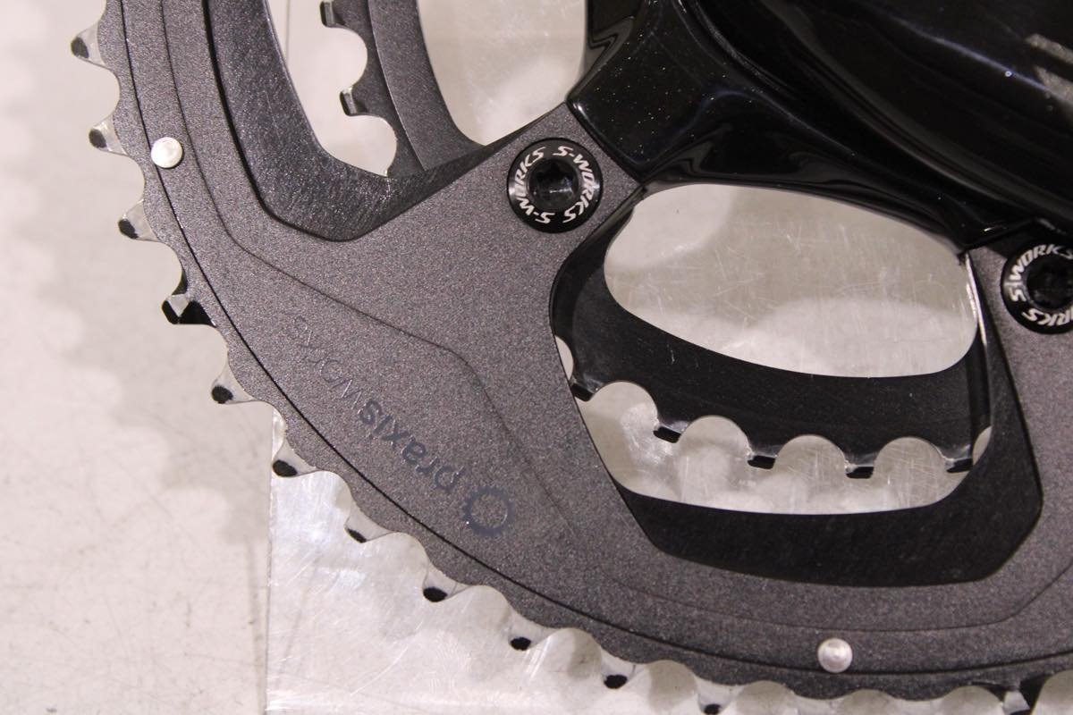 ★SPECIALIZED S-WORKS POWER CRANKS DUAL 172.5mm 52/36T 2×11s 両側計測パワーメーター カーボンクランクセット BCD:110mm 美品_画像2