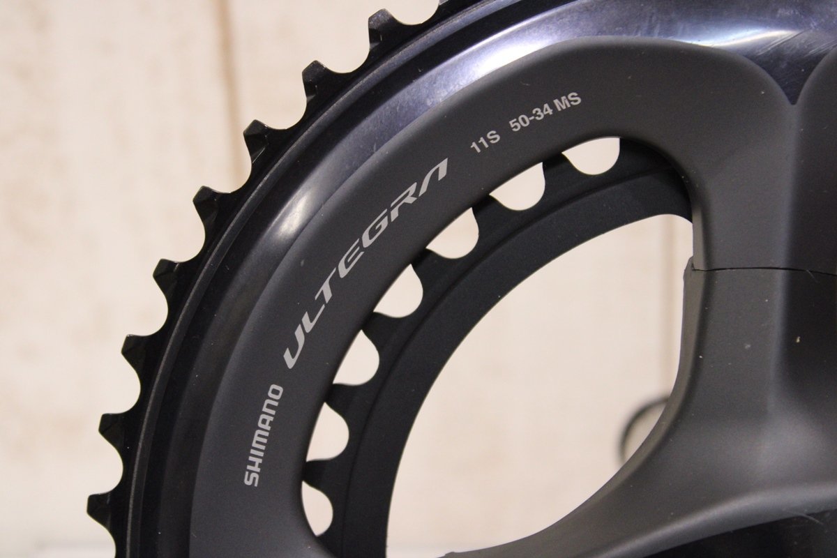 ★SHIMANO シマノ FC-R8000 ULTEGRA 170mm 50/34T 2x11s クランクセット BCD:110mm リコール検査済 超美品の画像2