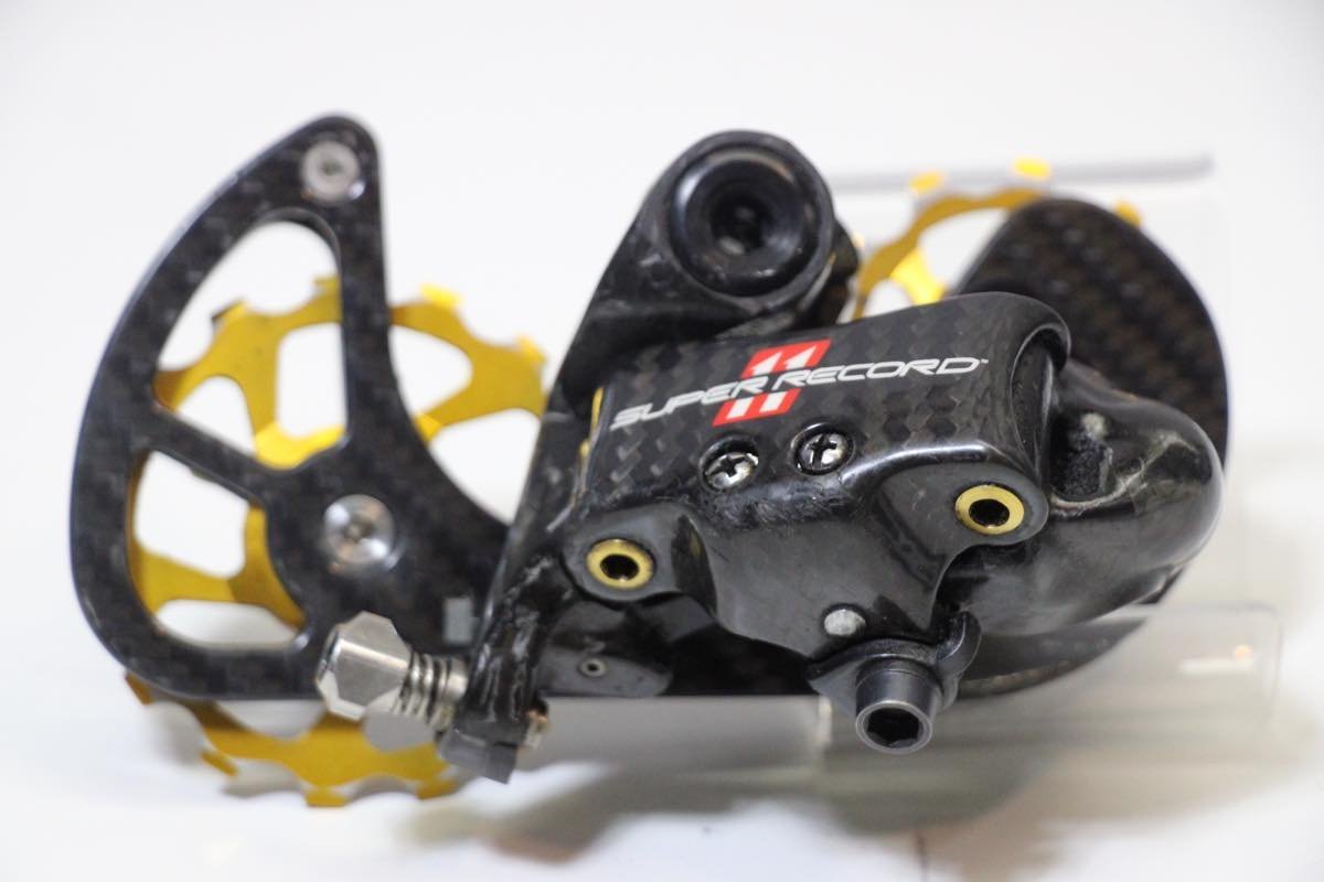 ★Campagnolo カンパニョーロ SUPER RECORD スーパーレコード 11s リアディレイラー RIDEAビッグプーリー換装