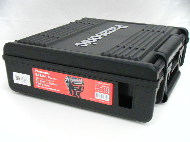 Panasonic パナソニック 充電インパクトドライバー EZ1PD1J18D-R 赤 18V/5.0Ahバッテリ2個 充電器 未使用 ①_画像9
