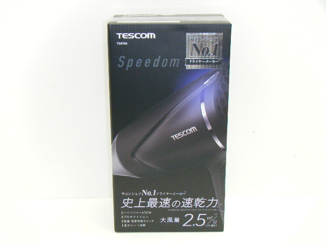 TESCOM テスコム プロテクトイオン ヘアードライヤー TD670A ブラック 未使用