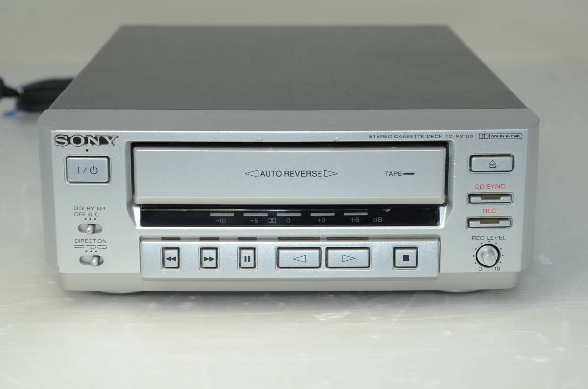 SONY　ソニー　カセットデッキ　TC-PX100　ローディングベル交換など簡易メンテ　録音、再生確認_画像1