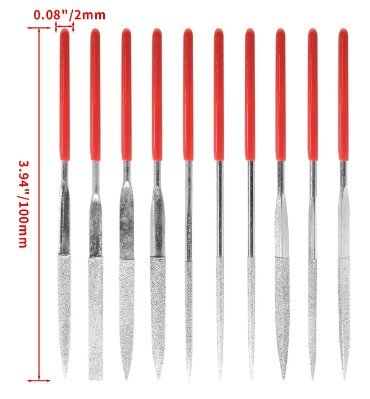  precise diamond file 10 pcs set *