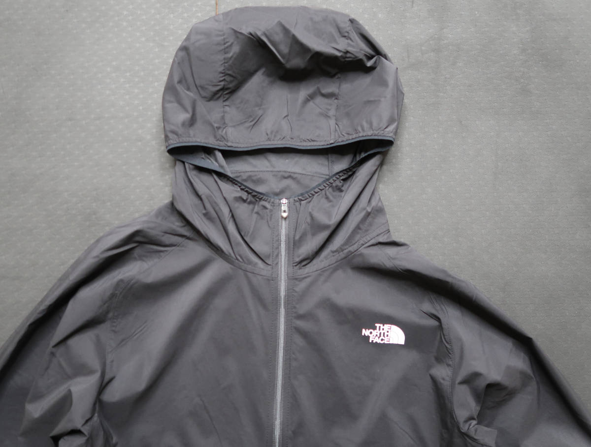 ★ 新品 13200円 メンズ XL ノースフェイス Anytime Wind Hoodie ウインドブレーカー ジャケット フーディ 軽量 PERTEX 黒 NP72285 ★_画像3