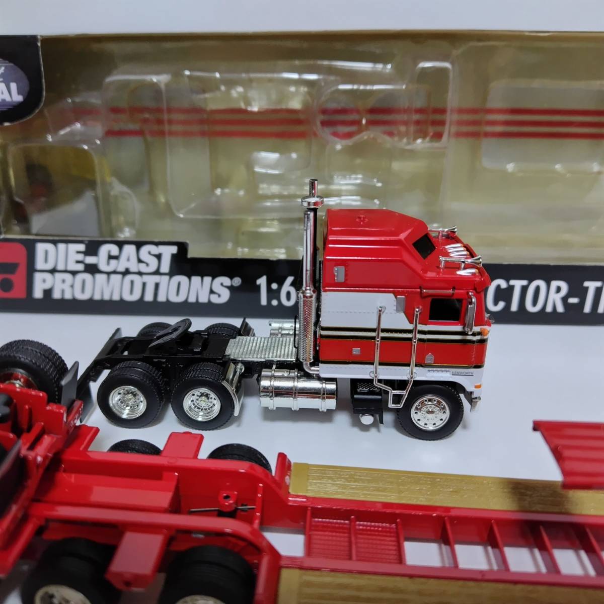 レア 1/64 Kenworth K100 Aerodyne Lowboy&FlipAxle DCP ダイキャストプロモーション ケンワース エアロダイン トラック野郎BJ BJ&TheBare_画像3