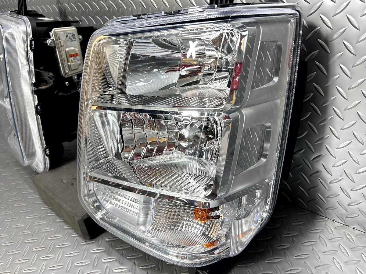 【新車外し】エブリィ 純正 HID ヘッドライト 左右セット ヘッドレンズ DA17W DA17V エブリィワゴン エブリィバン JPターボ (23060041)@_画像4