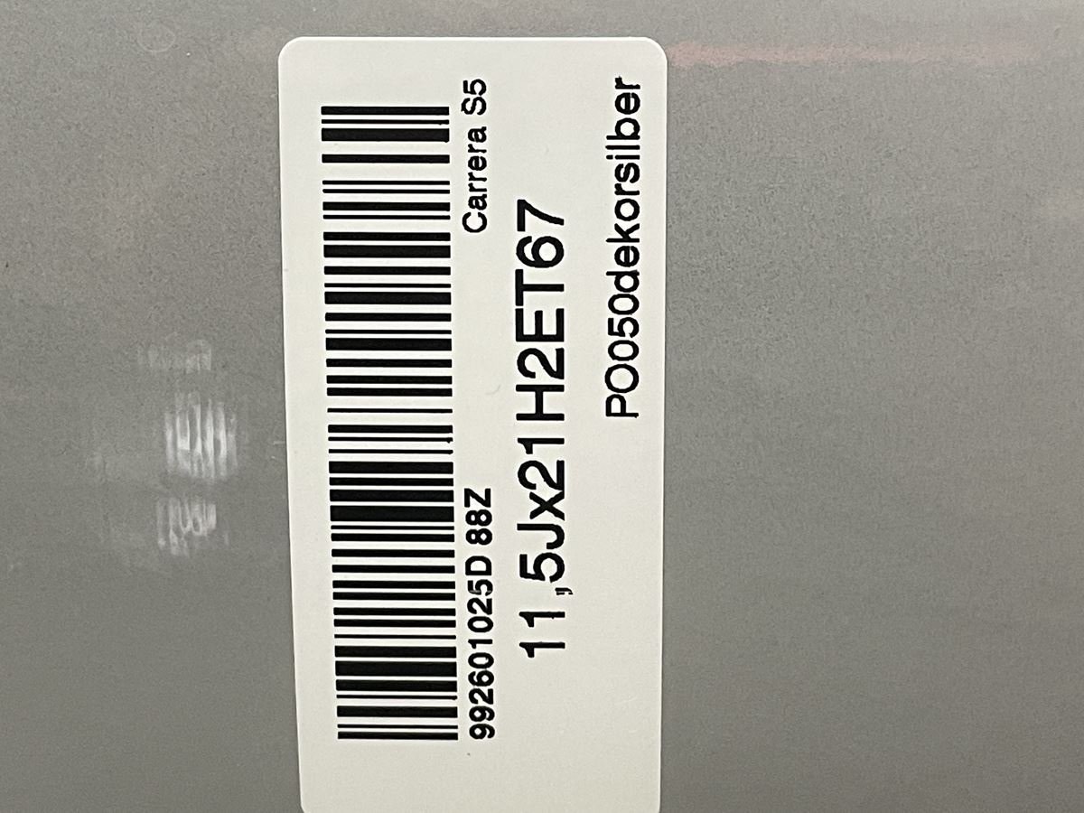 【中古1本】ポルシェ 911 カレラS 992 純正 21×11.5J+67 5穴130 ハブ径71.5 21992 601 025 D 88Z (23070066)_画像8