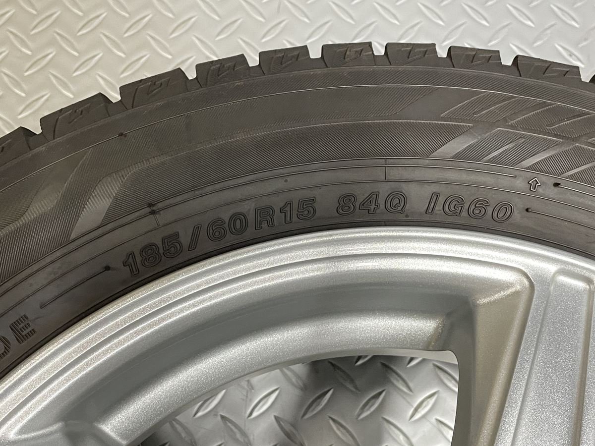 【中古】 アクア フィット ブリヂストン バルミナ 15×5.5J+45 4穴100 ヨコハマ アイスガード IG60 185/60R15 iceGUARD IG60 (23050266)$_画像3