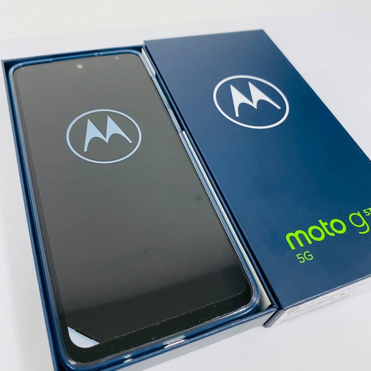 【K-25621】Motorola(モトローラ) moto g53y 5G 128GB インクブラック MOSAD1 Y!mobile スマホ Android 352304692658636 判定〇_画像1