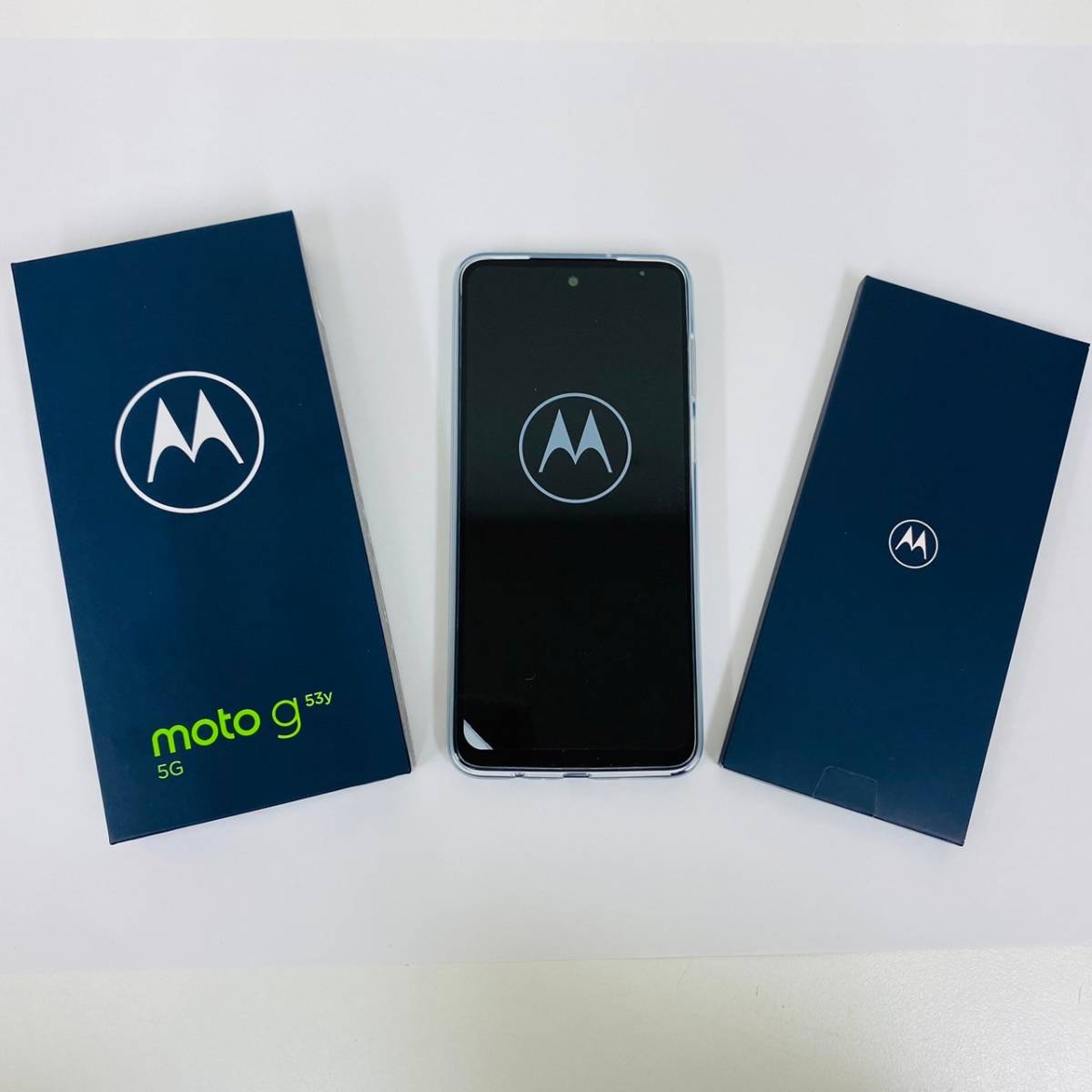 【K-25621】Motorola(モトローラ) moto g53y 5G 128GB インクブラック MOSAD1 Y!mobile スマホ Android 352304692658636 判定〇_画像2