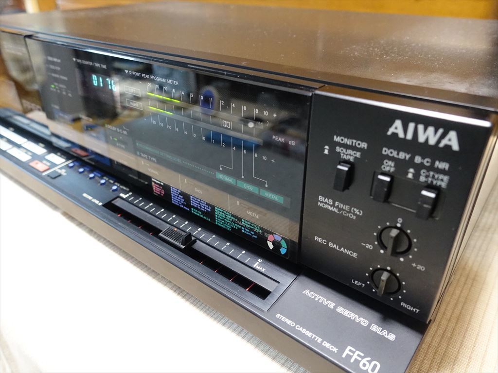 AIWA ” AD-FF60 ” アイワ・3ヘッドカセットデッキ！！_画像7