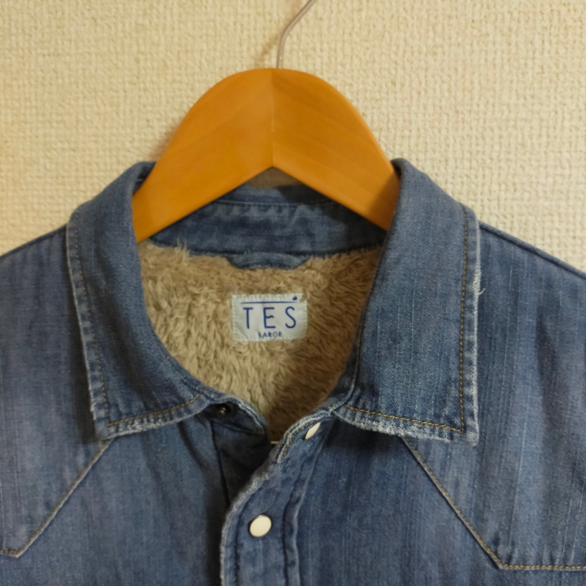 TES The Endless Summer エンドレスサマー DENIM BOA SHIRTS 裏 TES The Endless Summer エンドレスサマー DENIM BOA SHIRTS 裏