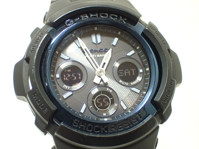 1205[T]状態良♪CASIOカシオ/G-SHOCK/メンズ腕時計/AWG-M100A/電波ソーラー/マルチバンド６/アナデジ_画像2