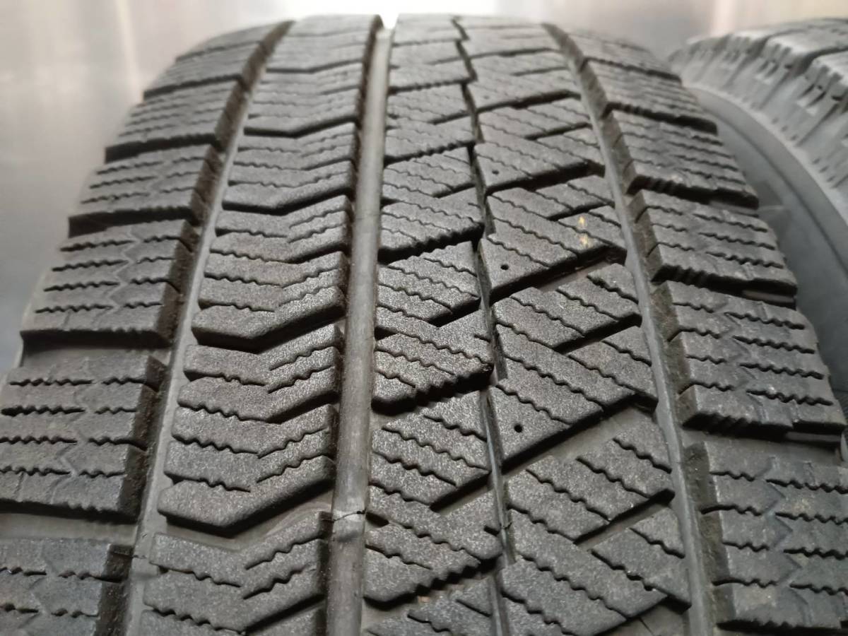 ★8.5-9分山★18年製★ ブリヂストン VRX2 185/65R15 社外ホイール 15×5.5J +42 4H-100 4本セット スタッドレス ノート・デミオ等 A1437