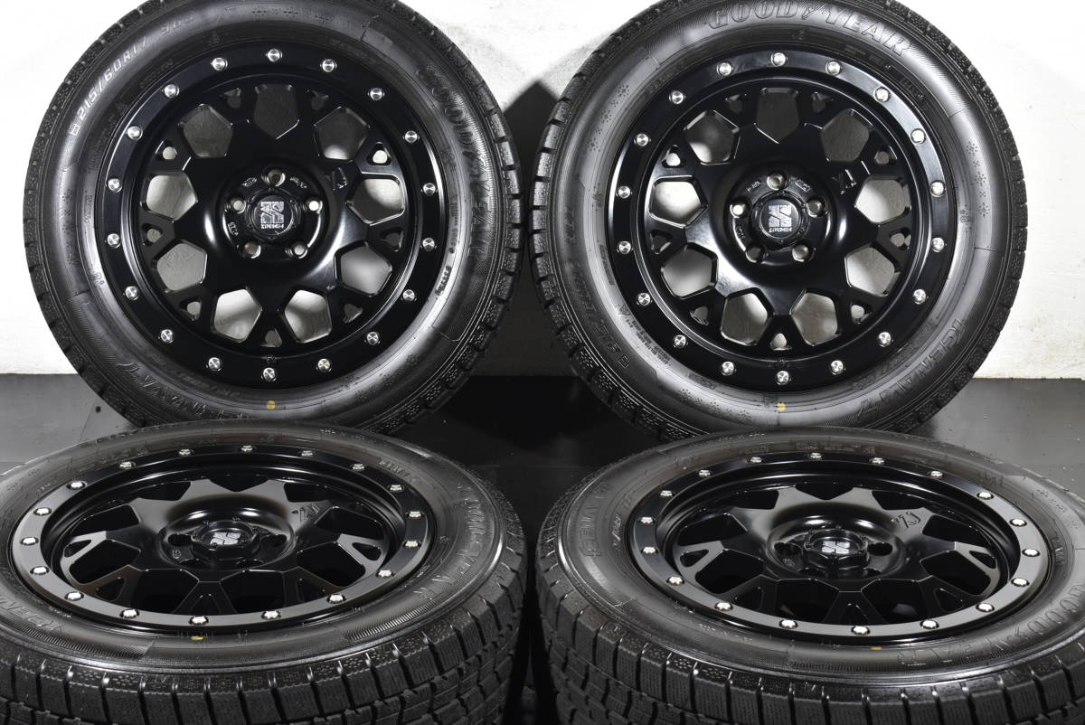 ☆MLJ エクストリームJ XJ04 17インチ☆PCD110 7J +35☆グッドイヤー アイスナビ7☆215/60R17☆JEEP ジープ レネゲード MP コンパス☆_画像1