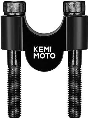 ブラック KEMIMOTO ハンドルポスト バイク 20mmアップ スタンダードバー 汎用 ハンドルバー ライザー φ22.2m_画像7