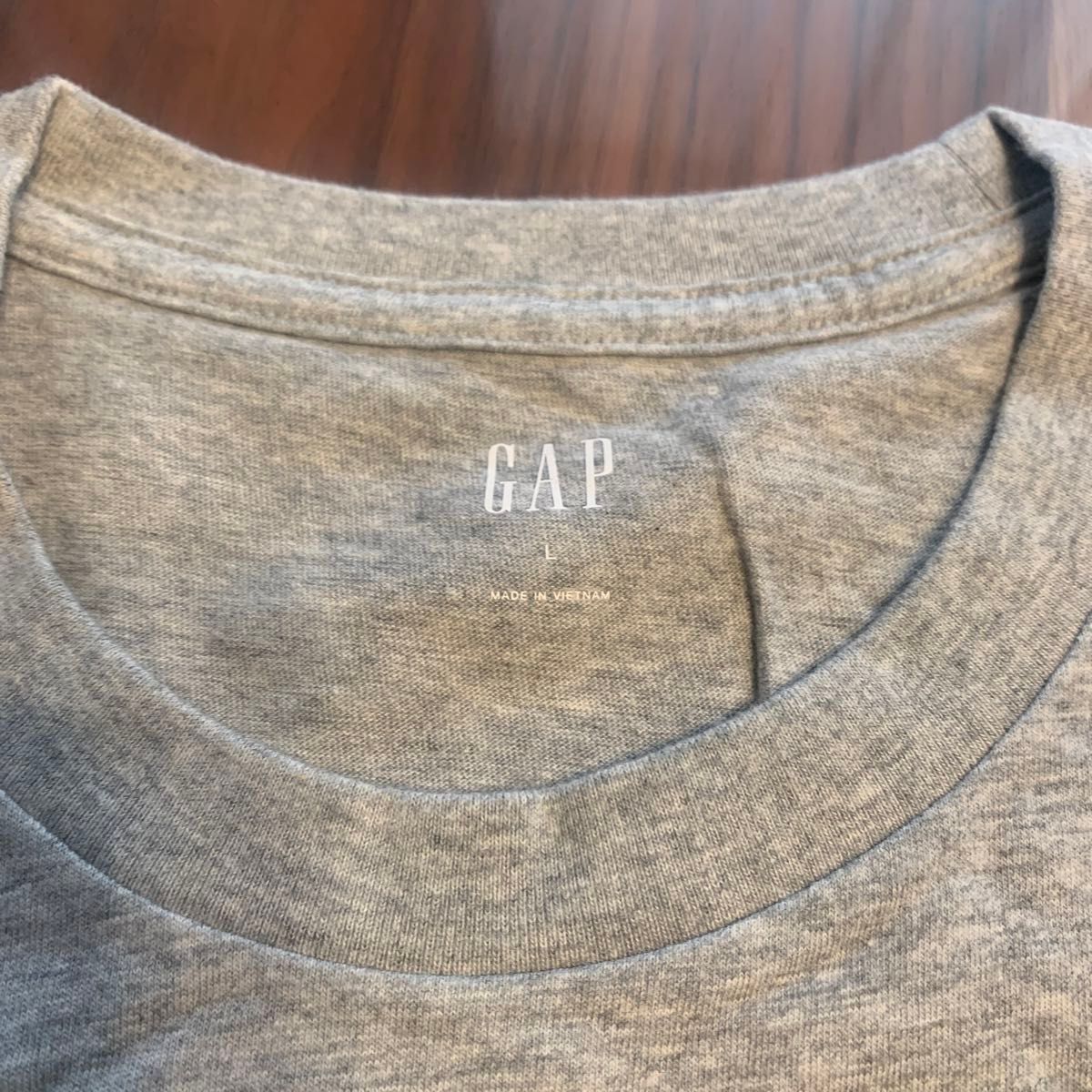 【新品】GAP ギャップ Men's メンズ 半袖 Tシャツ ロゴ トップス L サイズ グレー