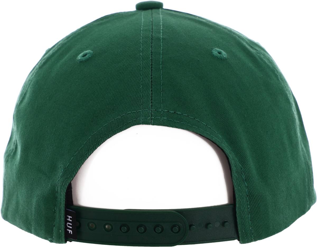 HUF Ess. Unstructured Triple Triangle Snapback Hat Cap Forest Green キャップ の画像3