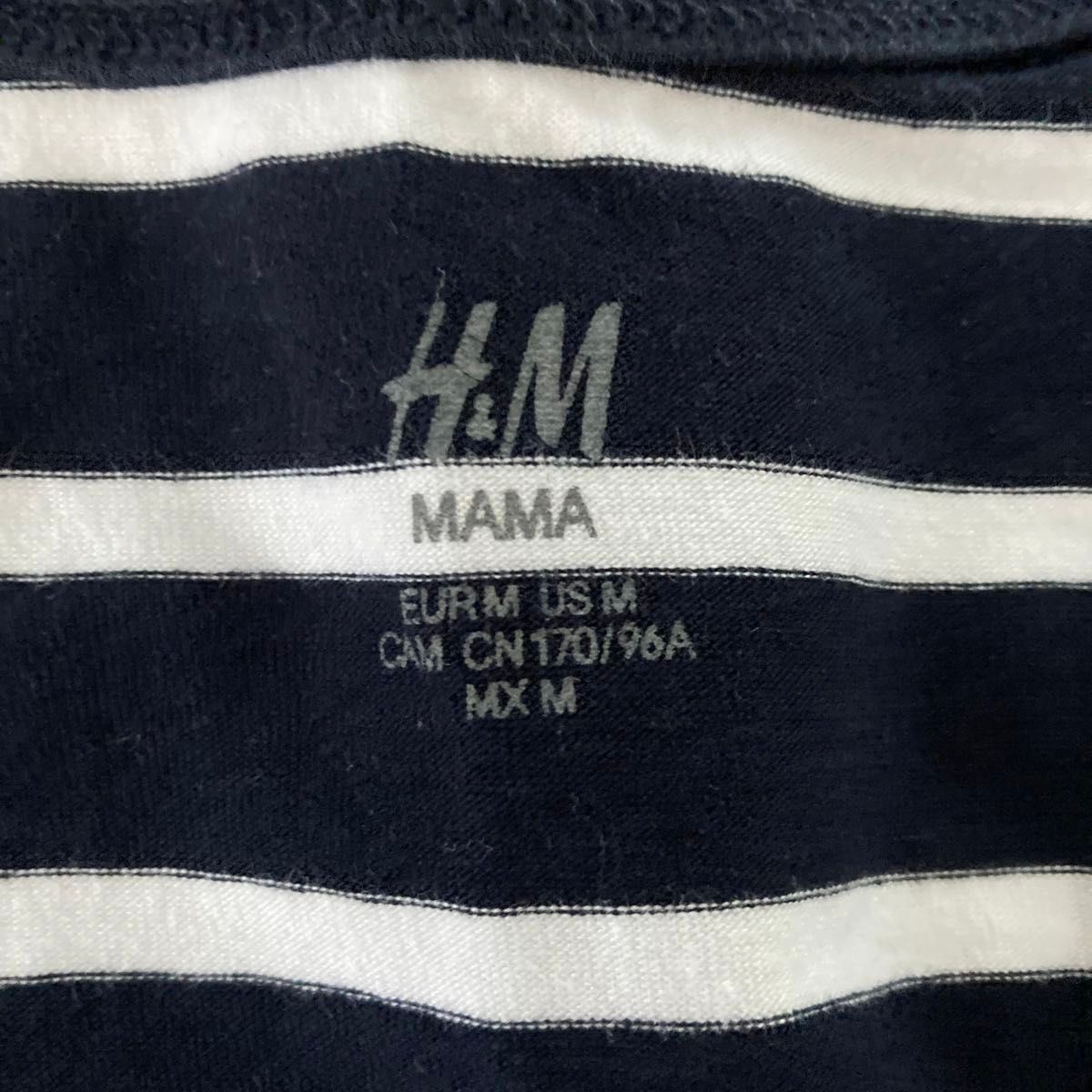 H&M MAMA  ノースリーブワンピース ボーダー　マタニティ