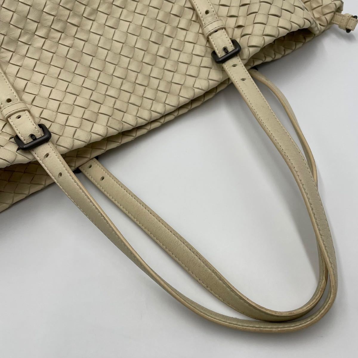 1円 【極美品】BOTTEGA VENETA ボッテガヴェネタ イントレチャート トートバッグ ハンドバッグ ワンショルダー 肩掛け メンズ ビジネス_画像7