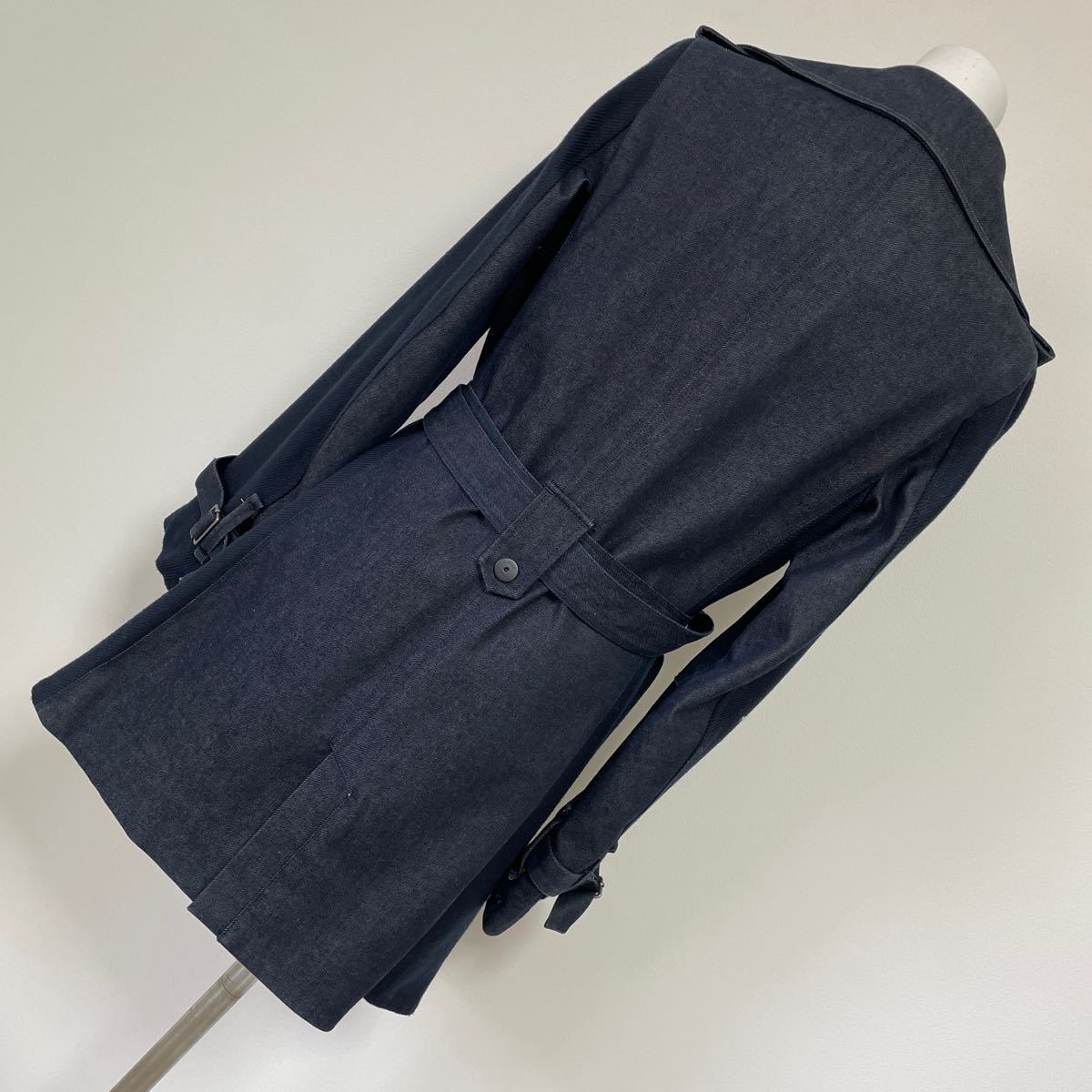 G-STAR RAW DUTY CLASSIC TRENCH デニム トレンチコート ジースターロゥ ネイビー レディース サイズ XS 美品_画像10