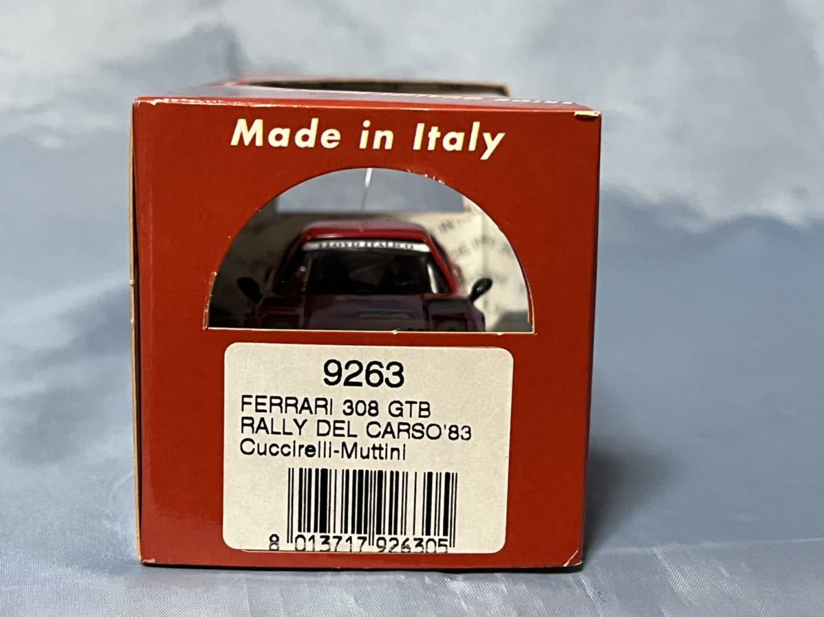  Best Model производства Ferrari 308 GTB 1983 год Rally DEL CARSO 1/43