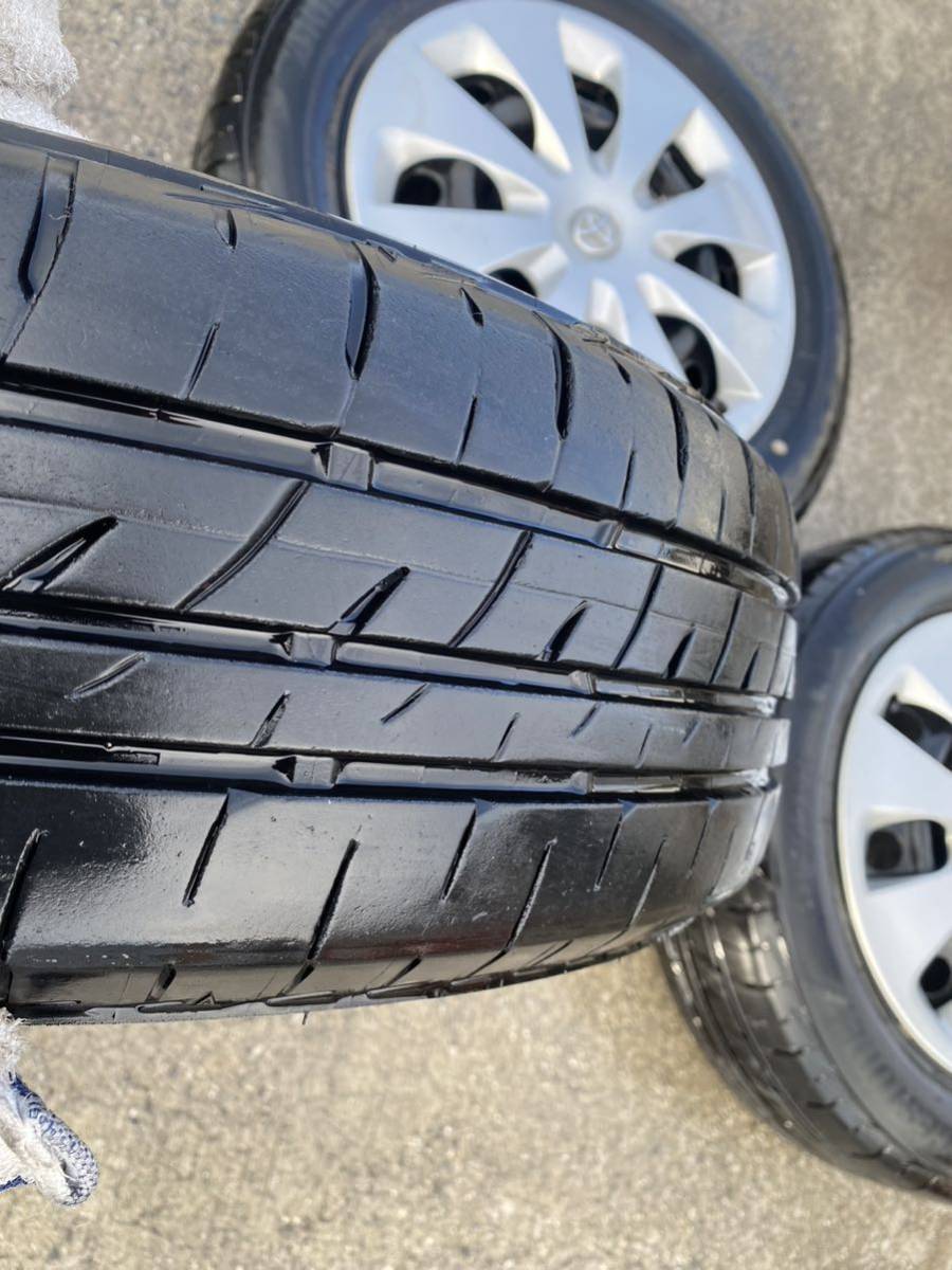 トヨタ アクア NHP10 純正 ホイールキャップ付タイヤ175/65R15 4本セット 夏タイヤ付 BRIDGESTONE Playz_画像8