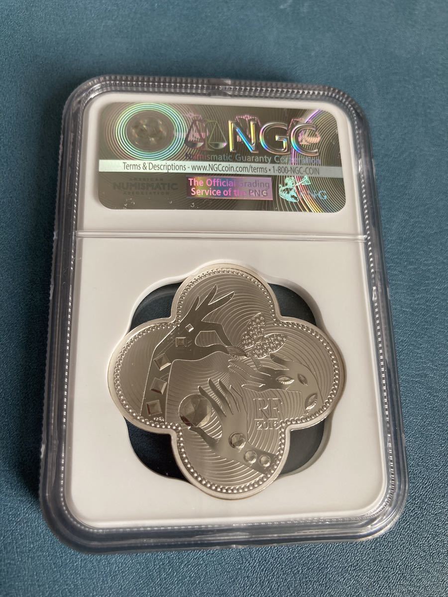 NGC70鑑定 ヴァンクリーフ＆アーペル フランス造幣局 2016年 10ユーロ銀貨 シルバープルーフコイン ※ディオールやブシュロンと同シリーズ_画像3