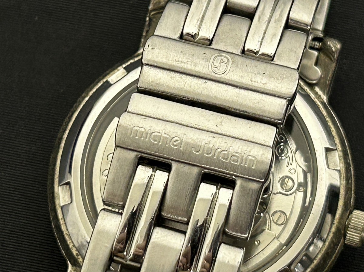 稼動品　A3　michel Jurdain　ミッシェルジョルダン　スケルトン　自動巻　AUTOMATIC　メンズ腕時計　ブランド腕時計　現状品_画像8