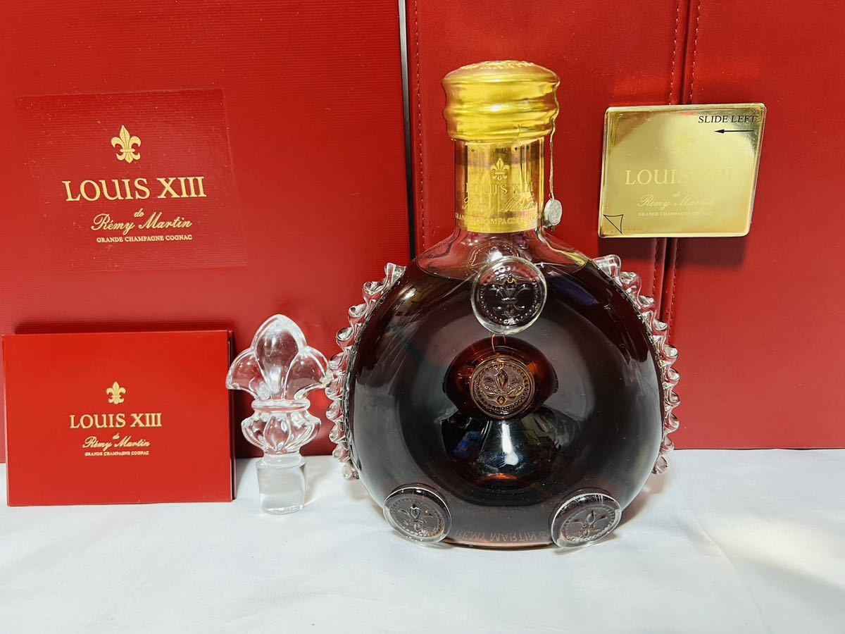 REMY MARTIN レミーマルタンルイ13世 バカラ クリスタルボトル　替え栓・冊子・観音開き化粧箱・外箱付き！正規品　未開封　ブランデー_画像1