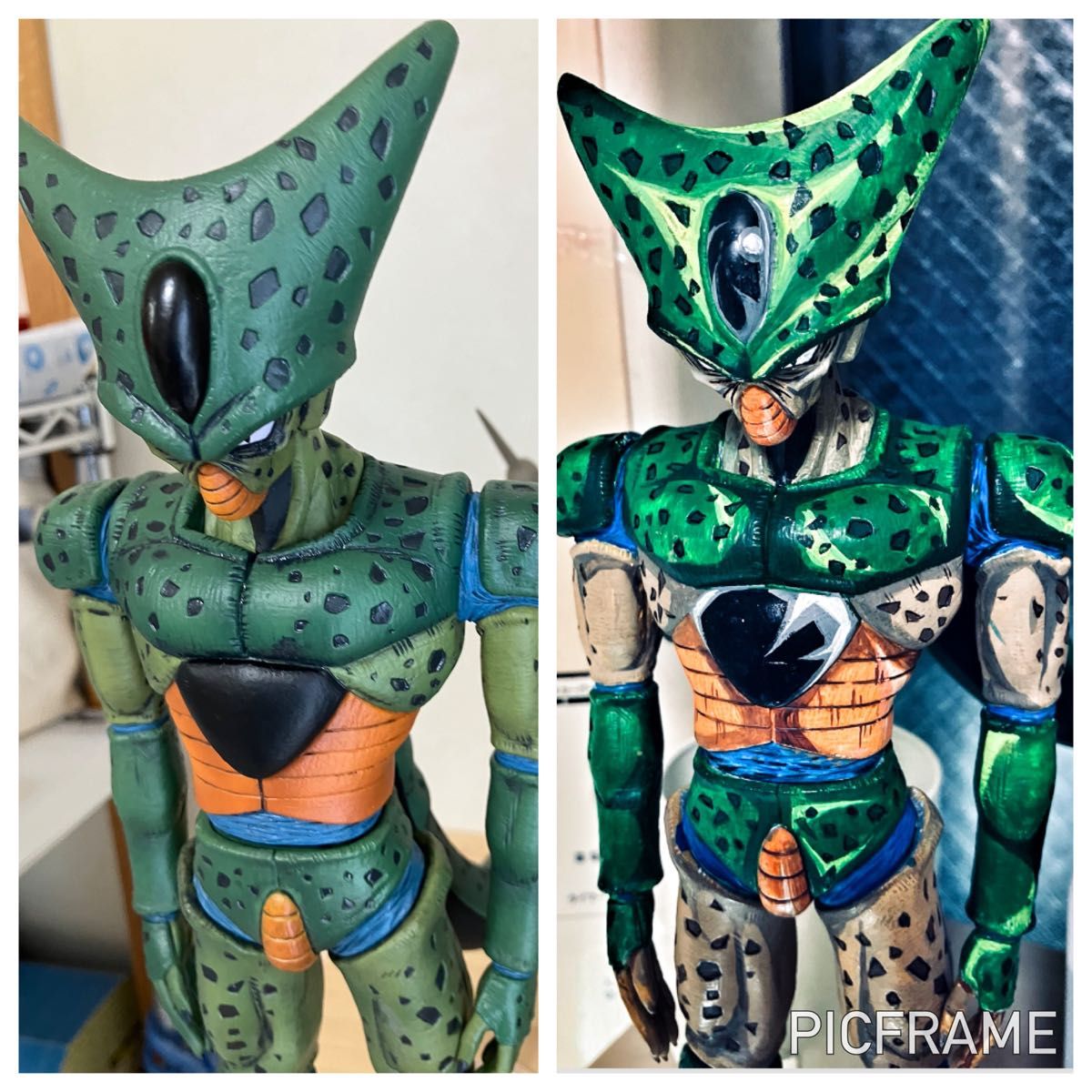 おまけ付き ドラゴンボールフィギュア セル第一形態 リペイント おまけ付き ドラゴンボールフィギュア セル第一形態 リペイント