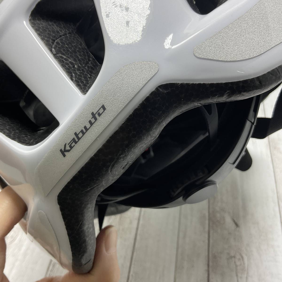 オージーケーカブト　SB-03　スクールヘルメット　自転車ヘルメット　ホワイト　OGK_画像9