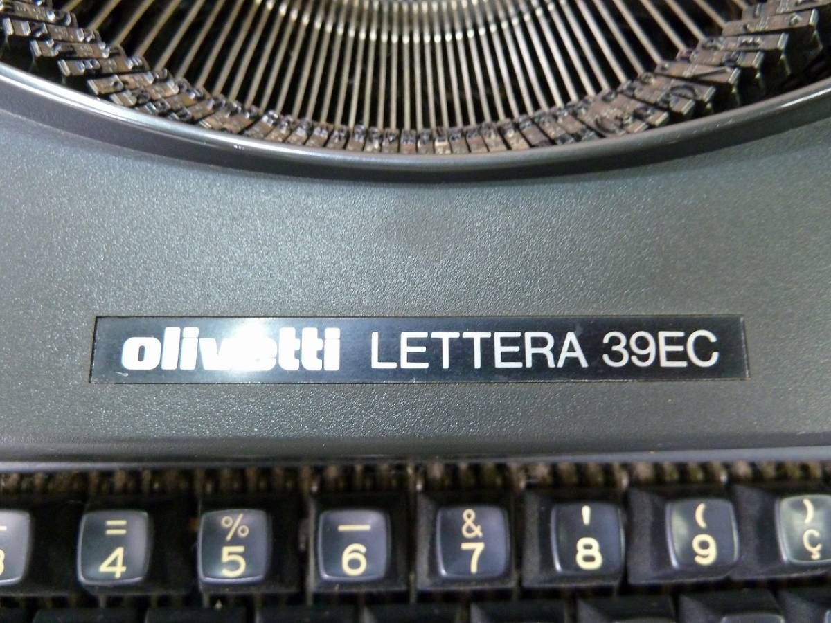 @olivetti LETTERA 39EColibeti пишущая машинка retro античный коллекция изготовление документов знак удар . канцелярские принадлежности утиль обращение 