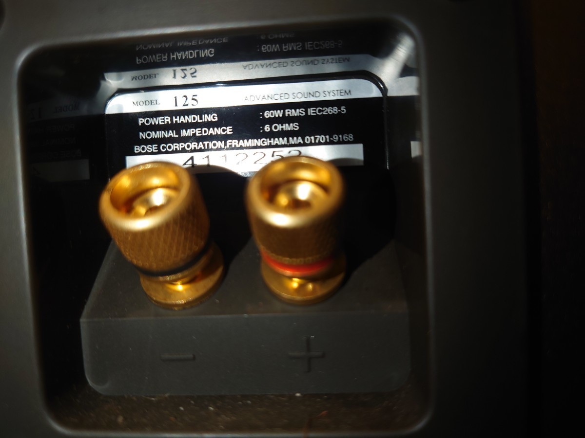 sr1234 089 直接引き取り限定 動作未確認 BOSE スピーカー モデル 125 スピーカーシステム 音響機器 オーディオ 現状品 中古_画像7