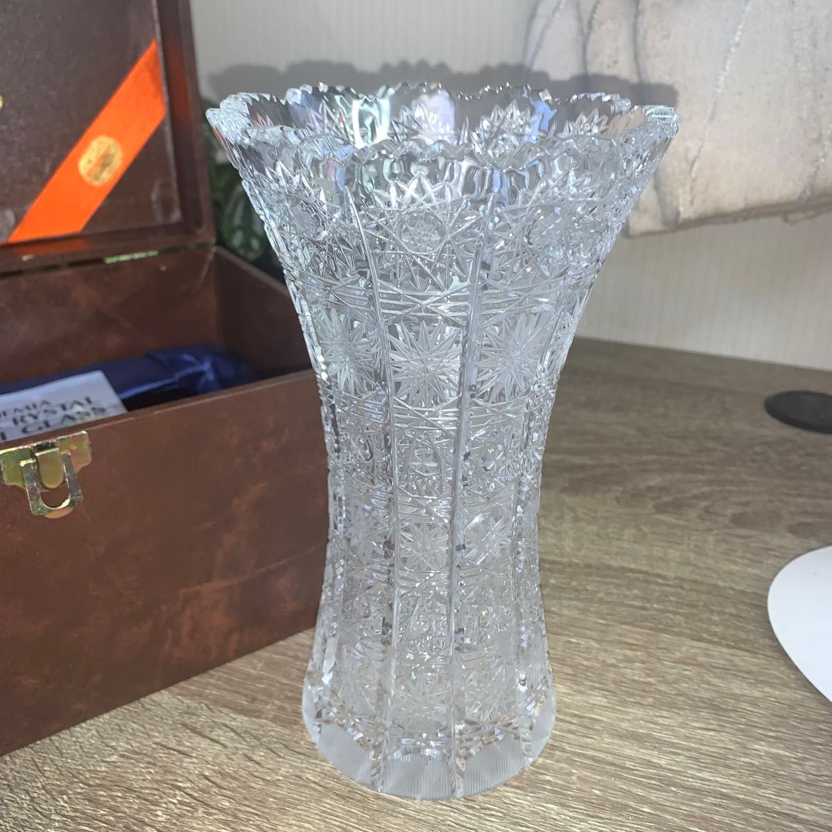 BOHEMIA(ボヘミア)KALI GLASS花瓶 500PK 51683/500/8 箱付き クリスタル