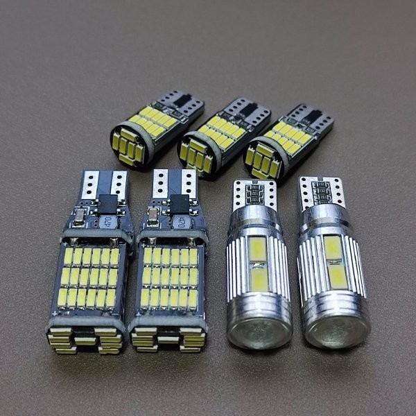 爆光7個セット！エブリィバン DA64系 DA17V バックランプ ポジション球 ナンバー灯 T10 LED ルームランプ ホワイト /スズキ 45/10/26_画像1