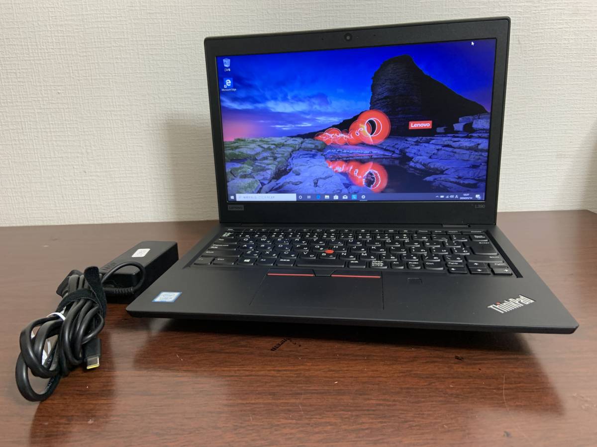 067 レノボ thinkpad L390 Core i5 第8世代 (8265U)◆8GB◆M.2 SSD256GB◆13.3インチHD◆Win10 Pro PC◆Office 2021◆laptopノートパソコン_画像1