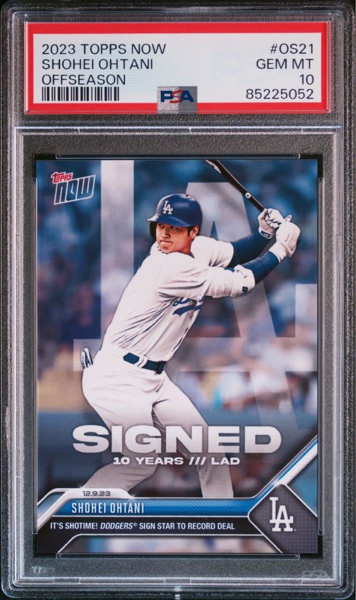 Topps Now 大谷翔平 2023 Dodgers 24時間限定販売カード OS-21 初ドジャースカード オークション　一円出品　psa10 GEMMINT_画像1