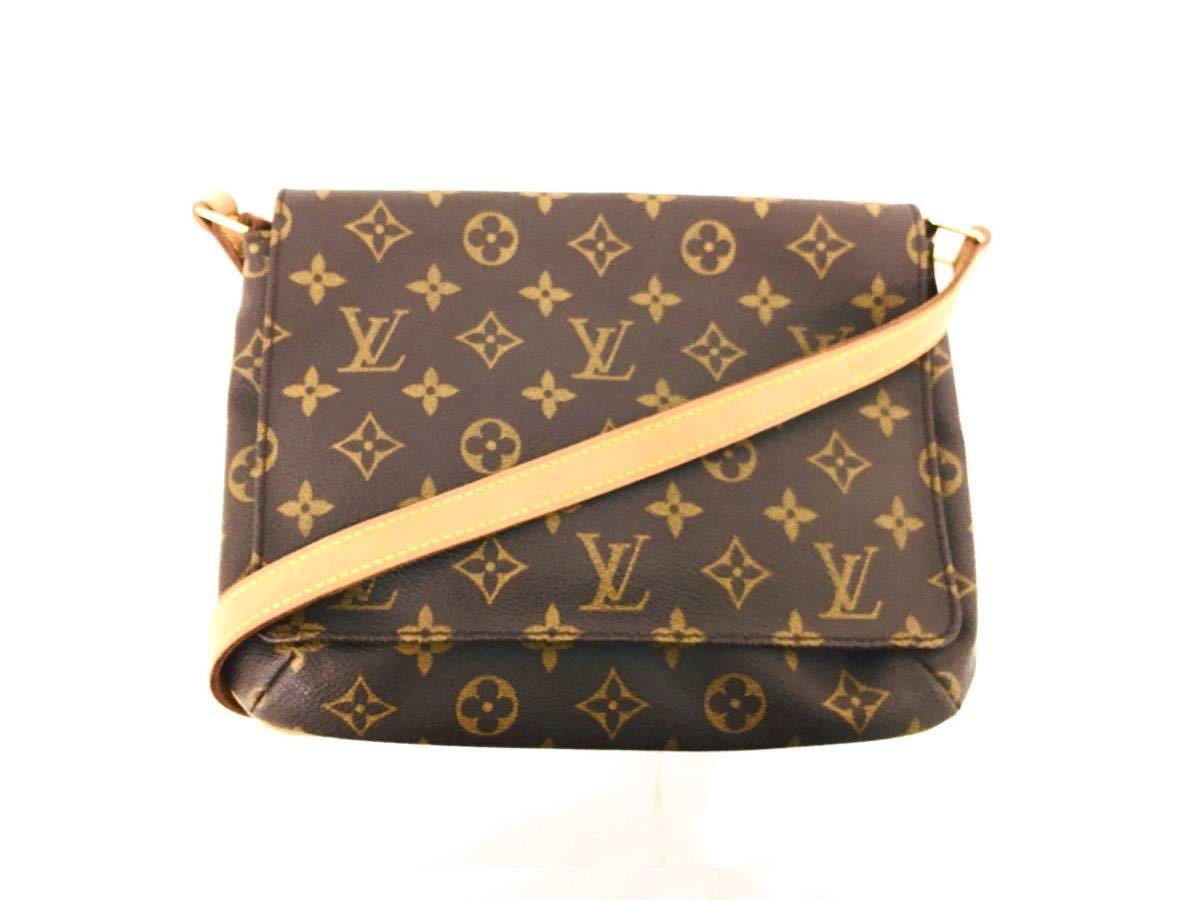 T01/140 LOUIS VUITTON ルイヴィトン モノグラム柄 ショルダーバッグ ゴールド金具 ブラウン　_画像1