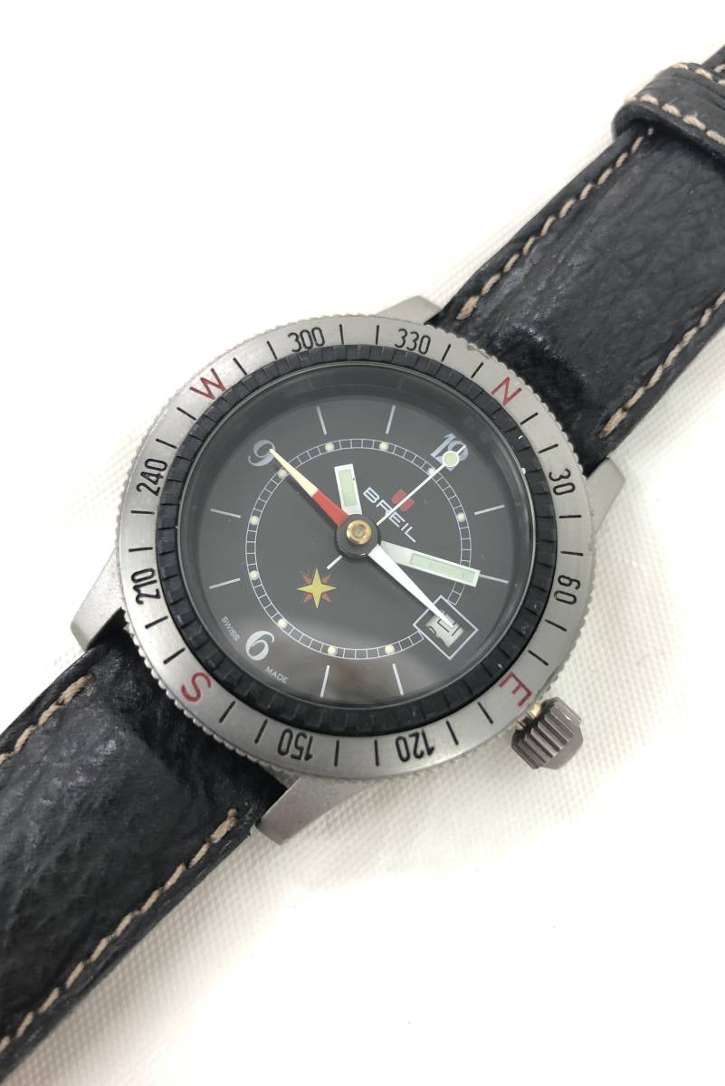 T01/072 BREIL ブレイル アナログ 時計 腕時計 オートマチック ブラック_画像1
