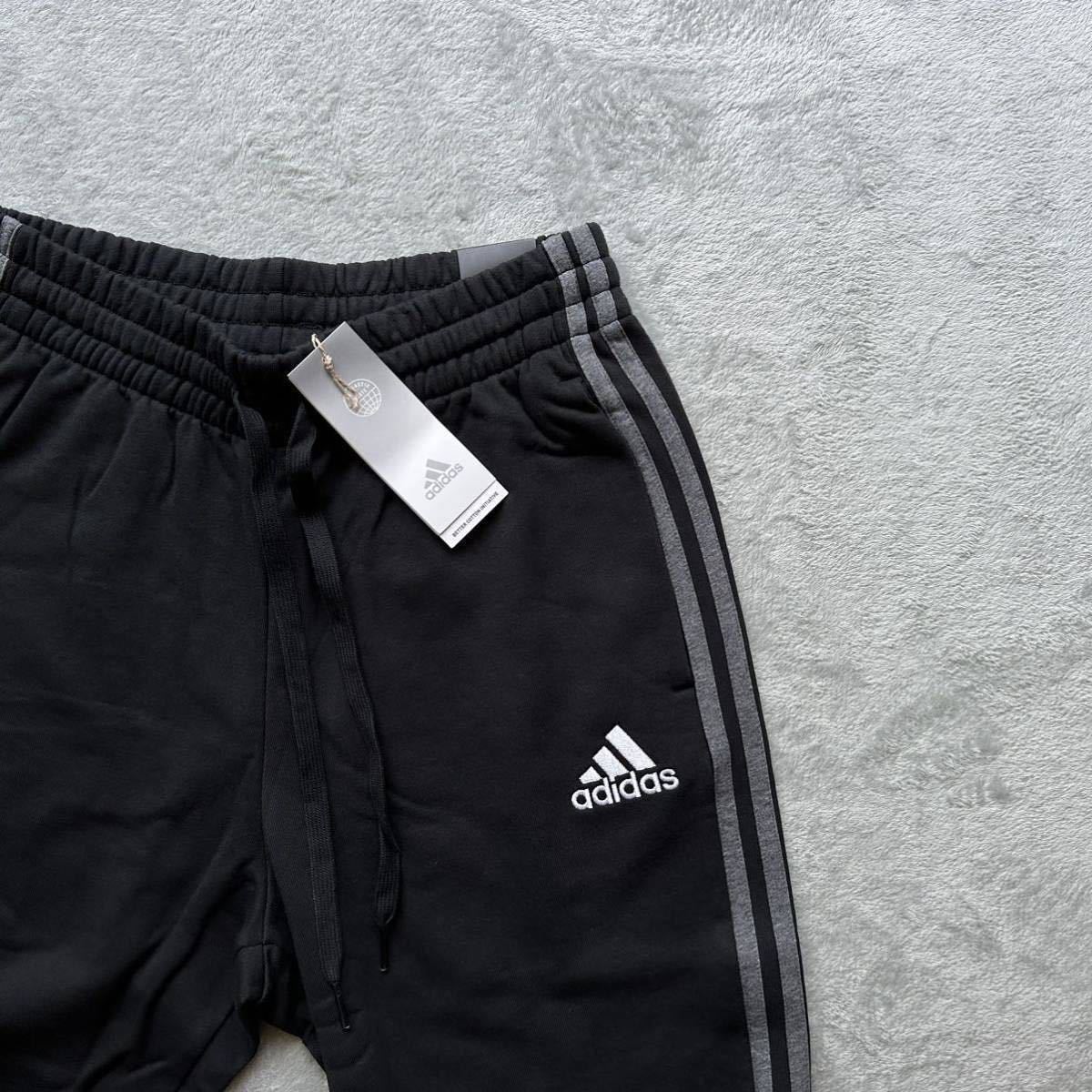 格安送料 XLサイズ 新品 adidas アディダス スウェットパンツ テーパード ジョガーパンツ グレー 黒 ブラック メンズ O LL HK2899_画像2