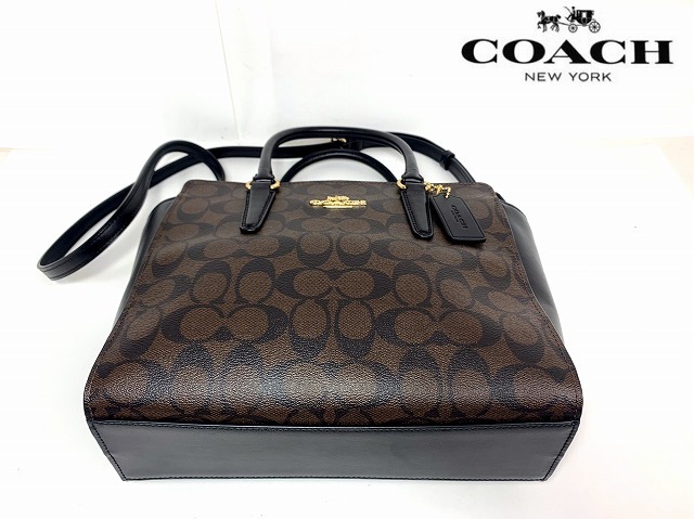  ultimate beautiful goods * free shipping * Coach COACH signature leather sa che ru2Way handbag shoulder bag *