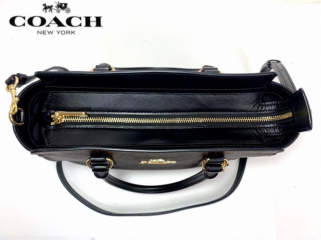 極美品★送料無料★ コーチ COACH シグネチャー レザー サッチェル 2Way ハンドバッグ ショルダーバッグ ★