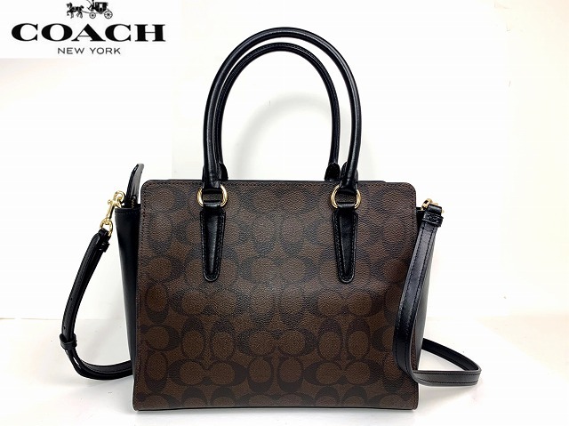  ultimate beautiful goods * free shipping * Coach COACH signature leather sa che ru2Way handbag shoulder bag *