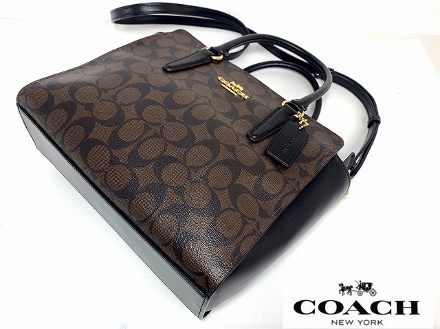  ultimate beautiful goods * free shipping * Coach COACH signature leather sa che ru2Way handbag shoulder bag *