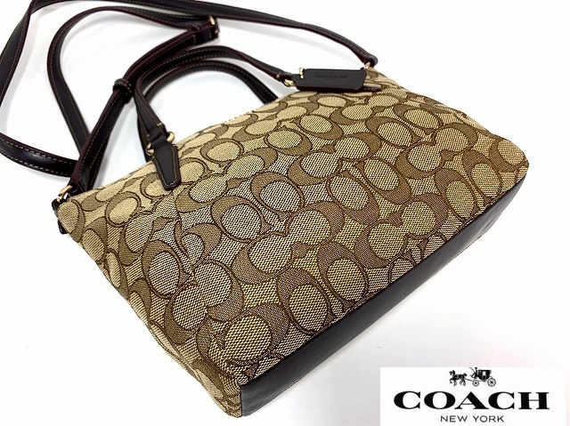 新品同様★送料無料★ コーチ COACH シグネチャー ミニ ケルシー サッチェル 2Way ショルダーバッグ ハンドバッグ